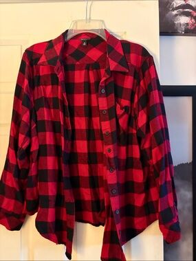 Torrid Red and Black Flannel